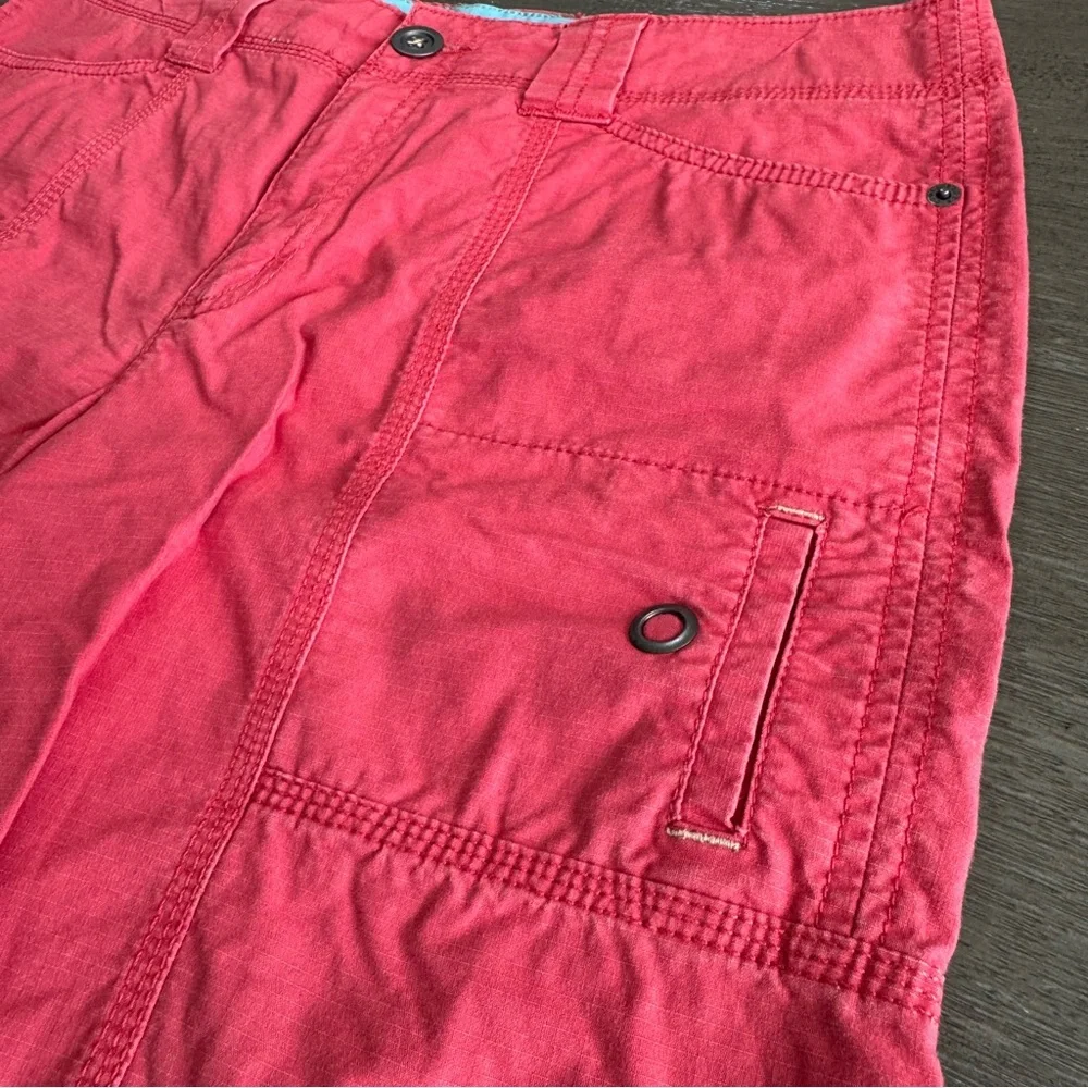 Vintage Eddie Bauer Mercer Fit Cargo Coral Red Shorts 8 - Picture 4 of 9